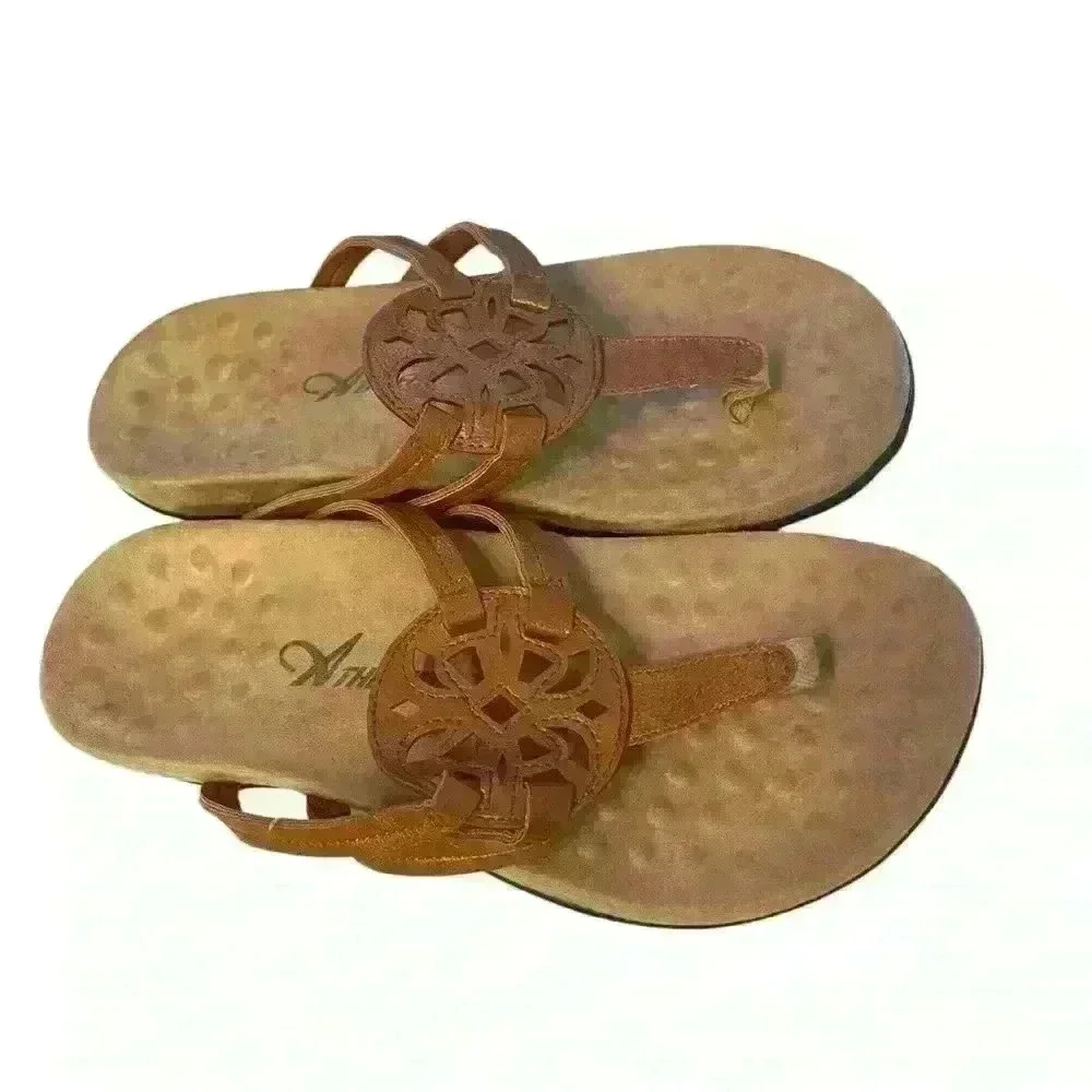 Athlefit Women's Sandal Sz 9 Tan super comfortable